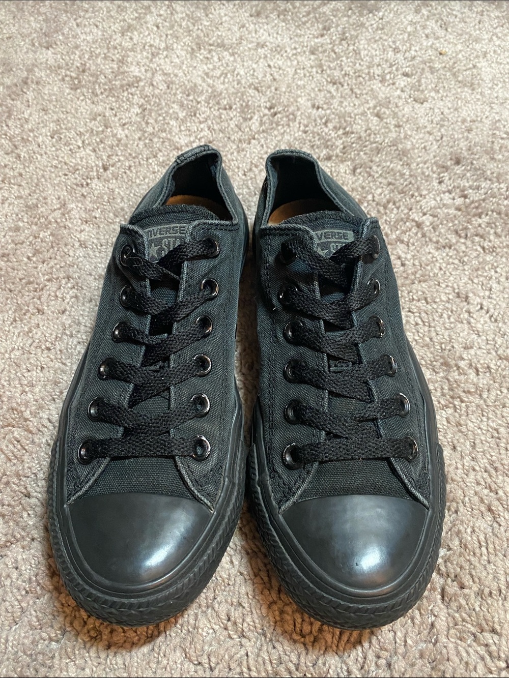Converse All Star Chuck Taylor Low Top Sneakers in Black size 4.5 M /6.5 W